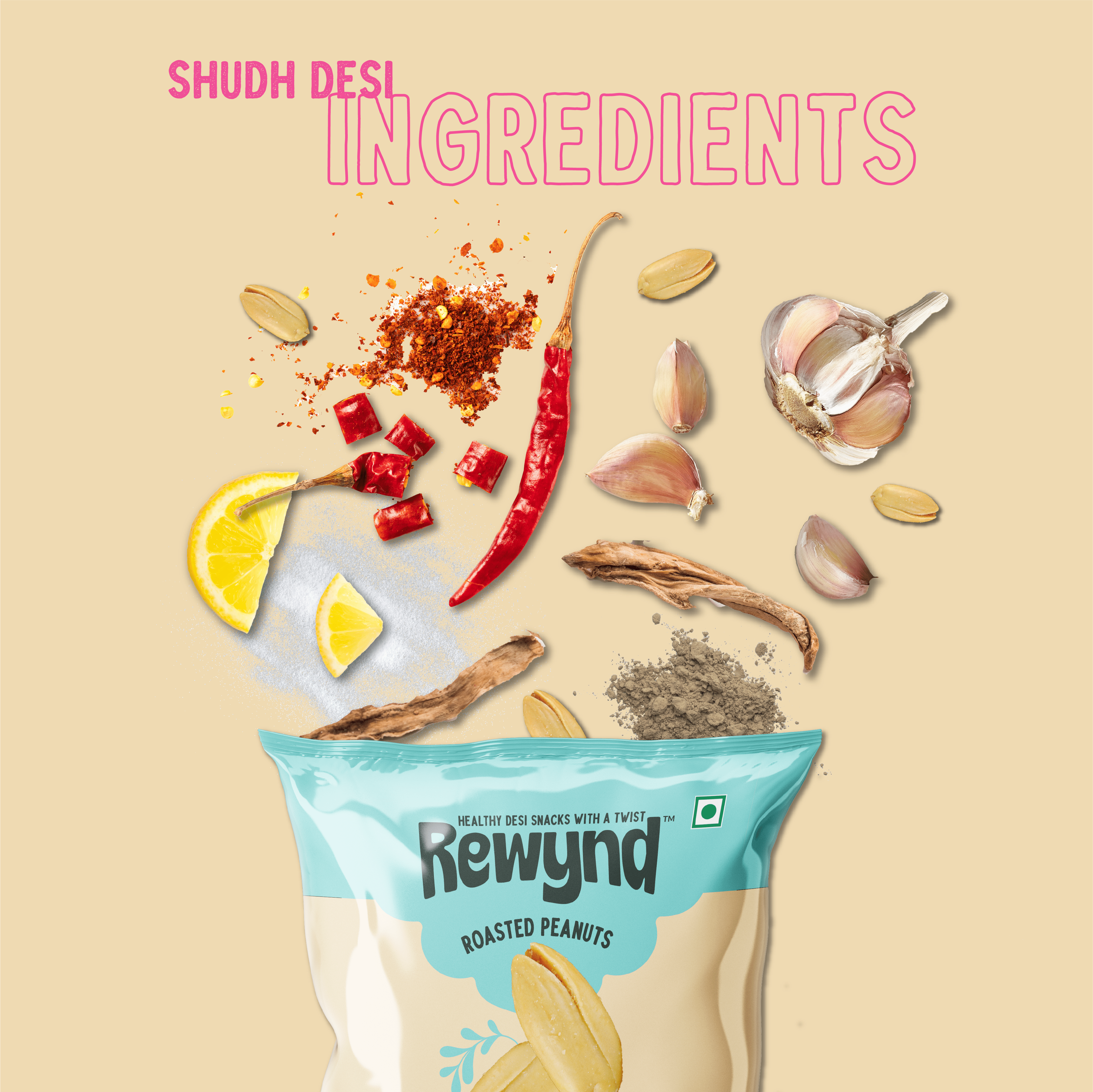 Chilly Garlic Peanut - 140gm (Pack of 4)