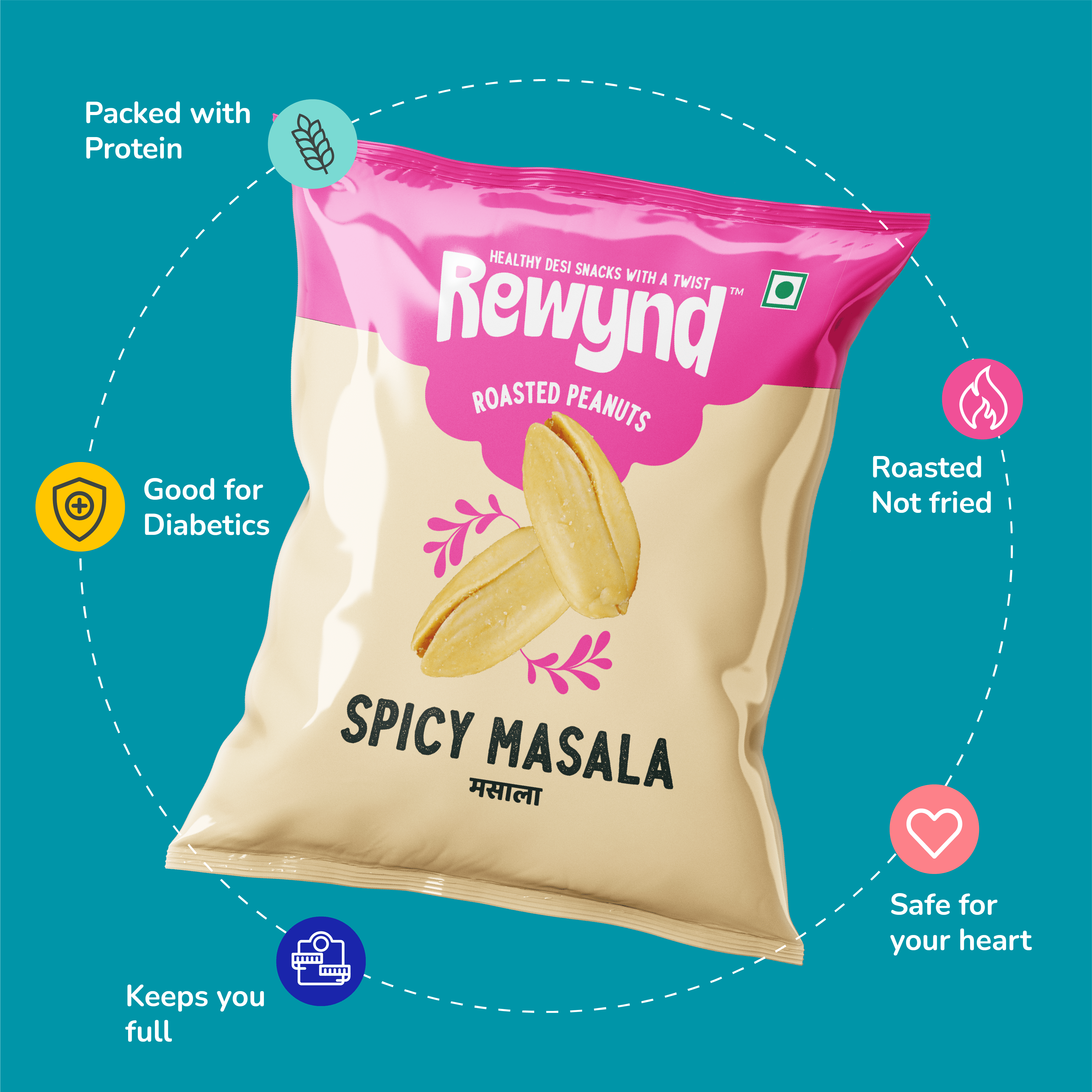 Spicy Masala Peanut - 140gm (Pack of 4)