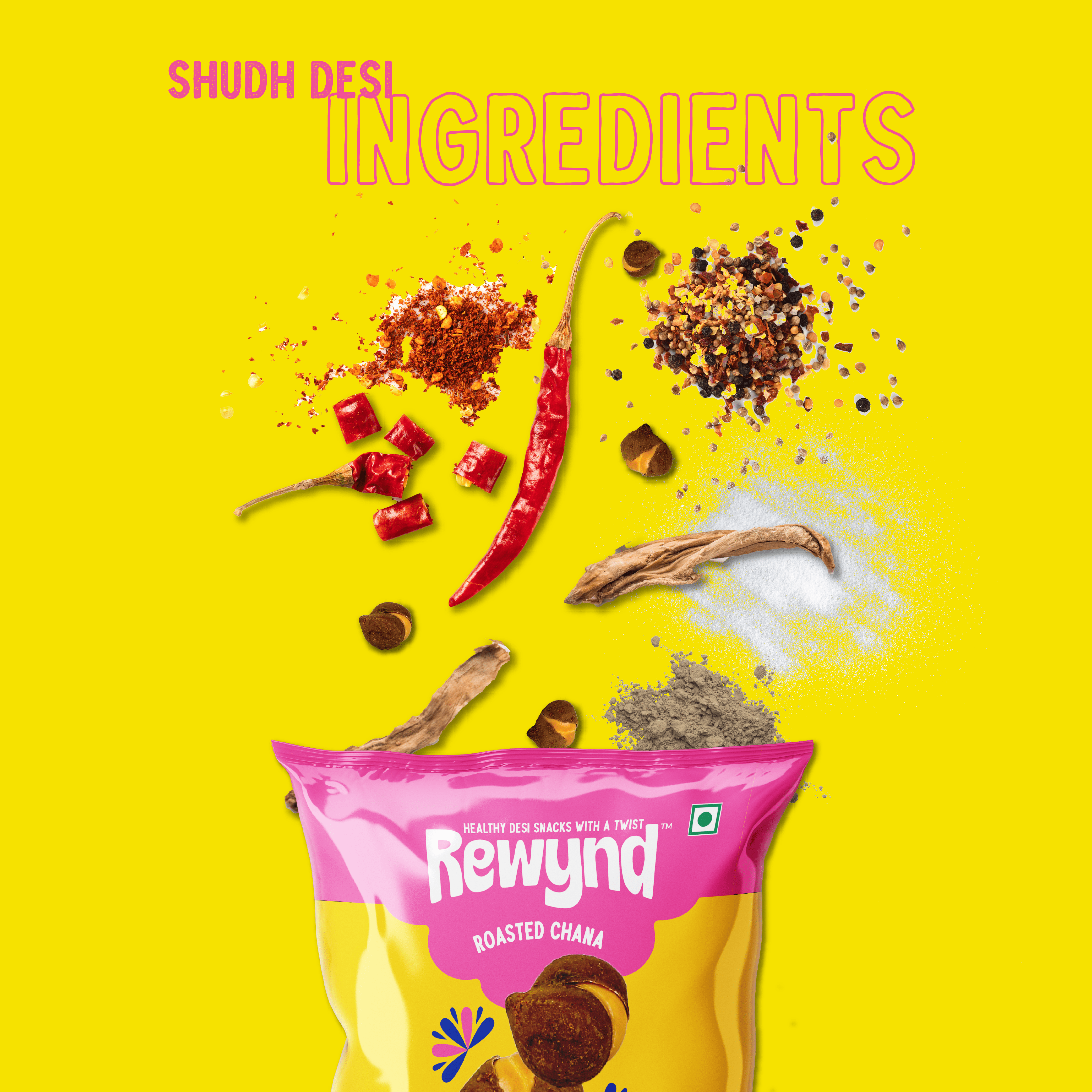 Flavoured Spicy Masala Chana - 140gm (Pack of 4)