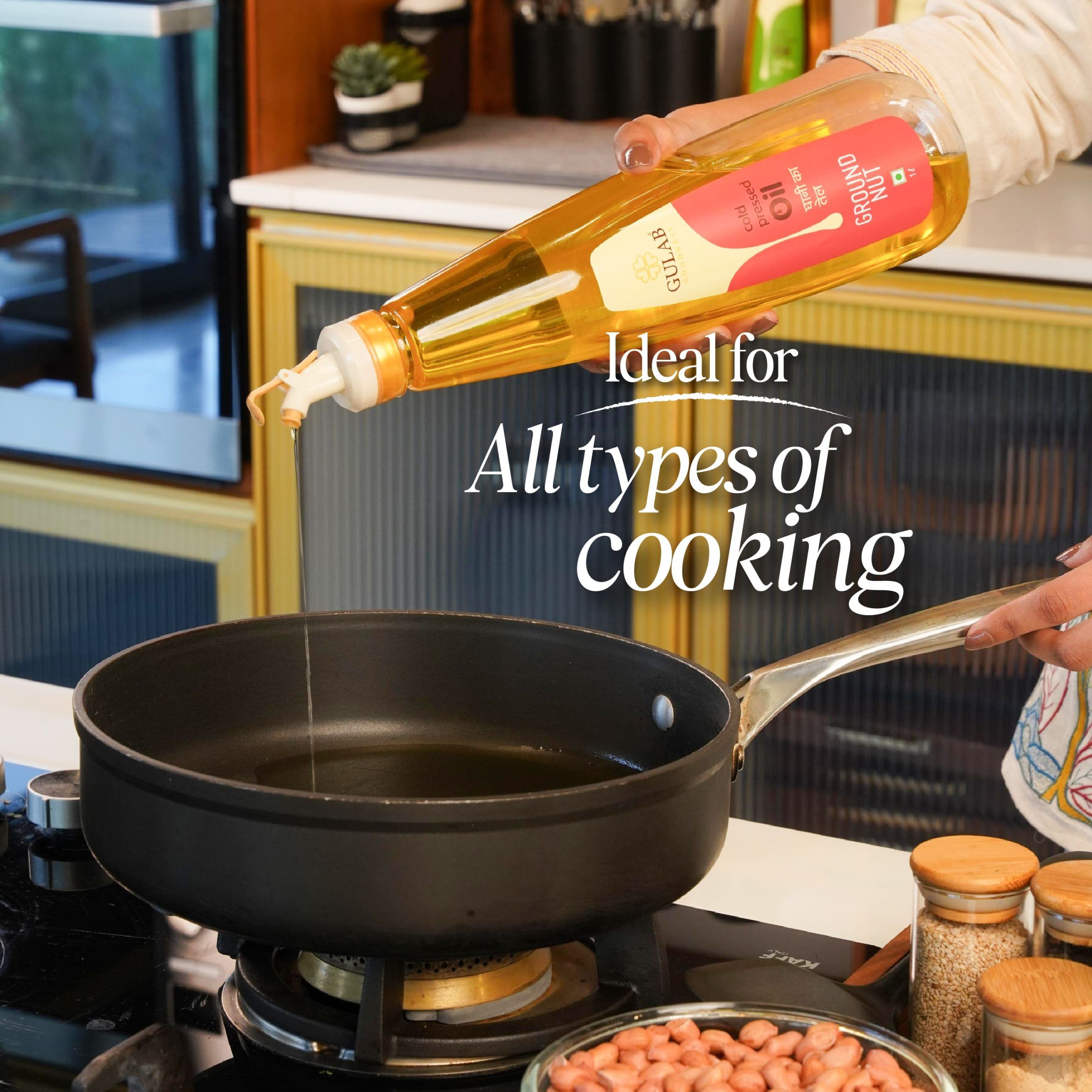 Cold Pressed Groundnut Oil - 1L