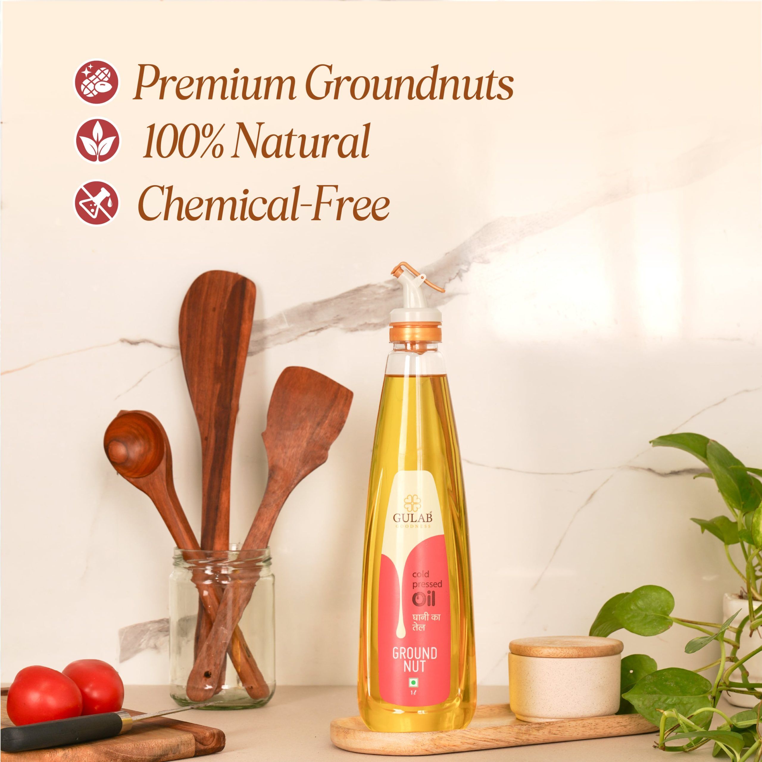 Cold Pressed Groundnut Oil - 1L