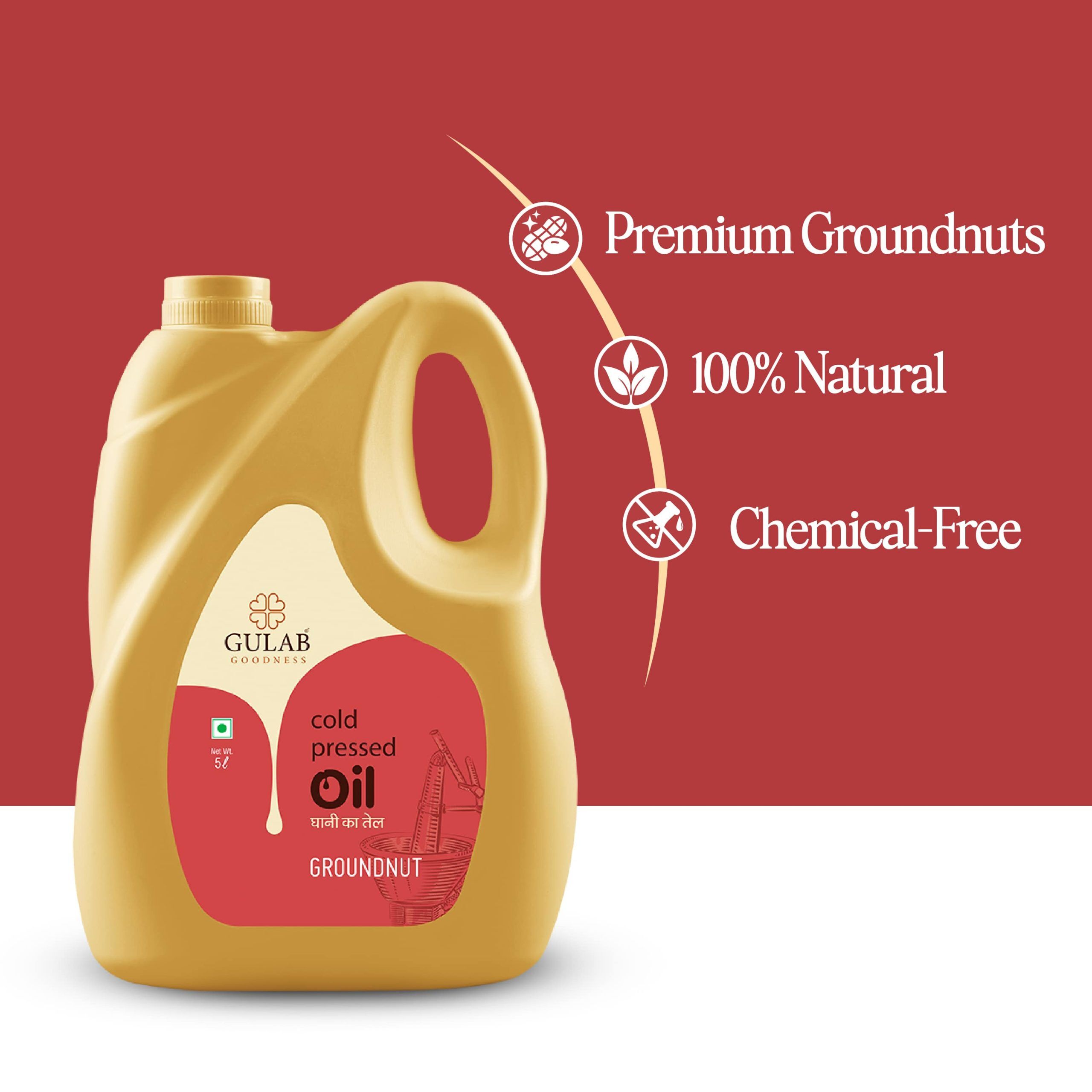 Cold Pressed Groundnut Oil - 5L