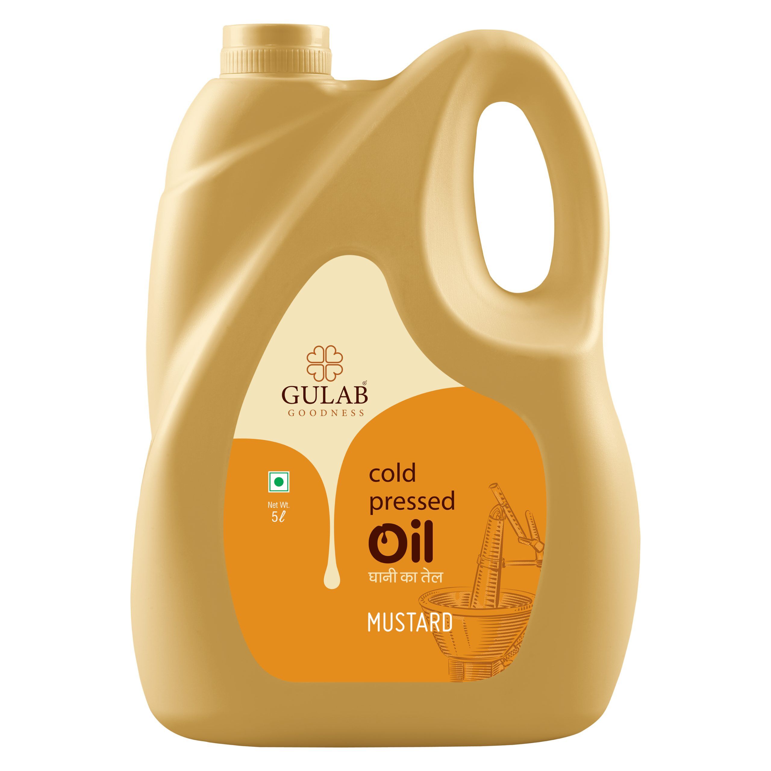 gulab cold pressed mustard oil 5l jar