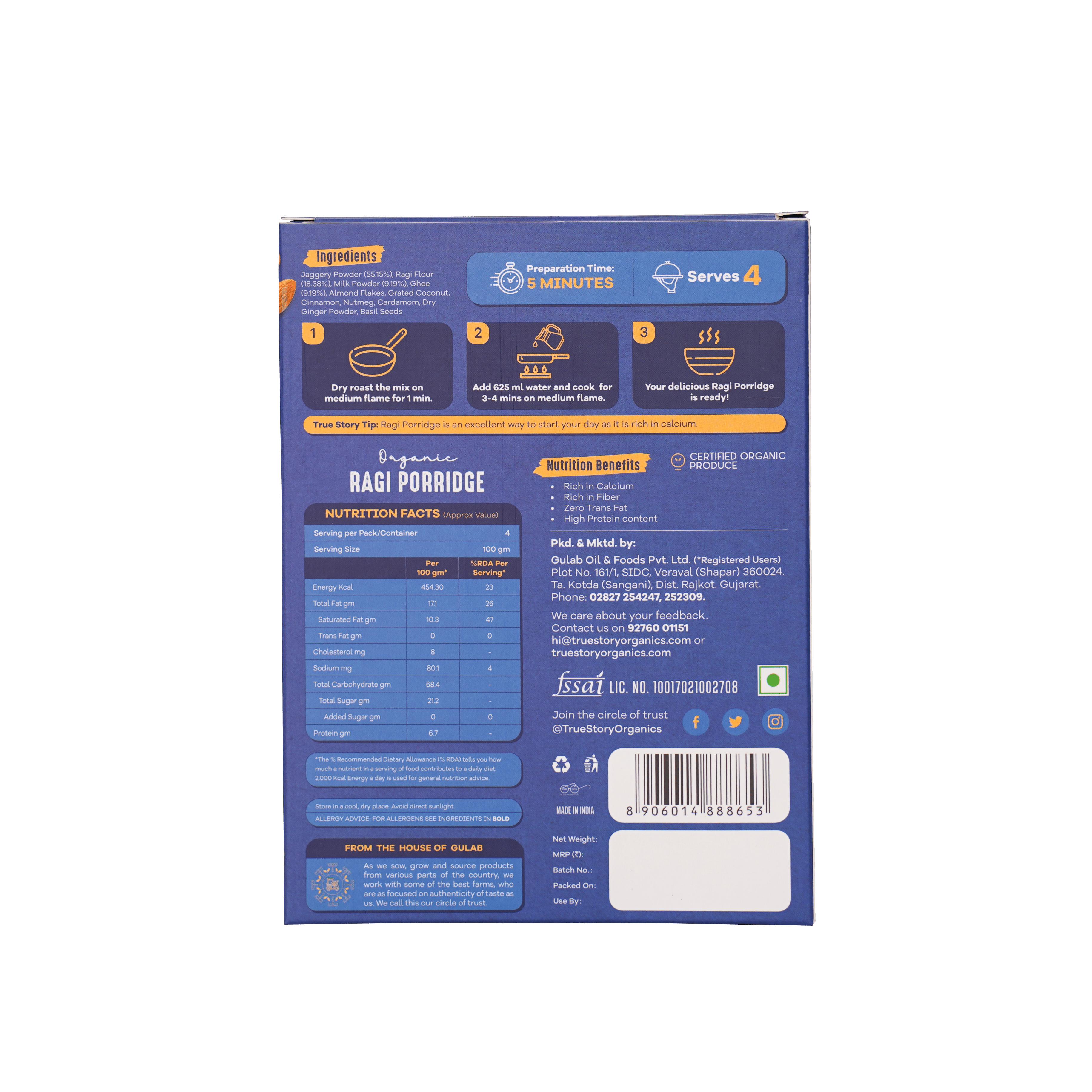 Organic Ragi Porridge - 200g