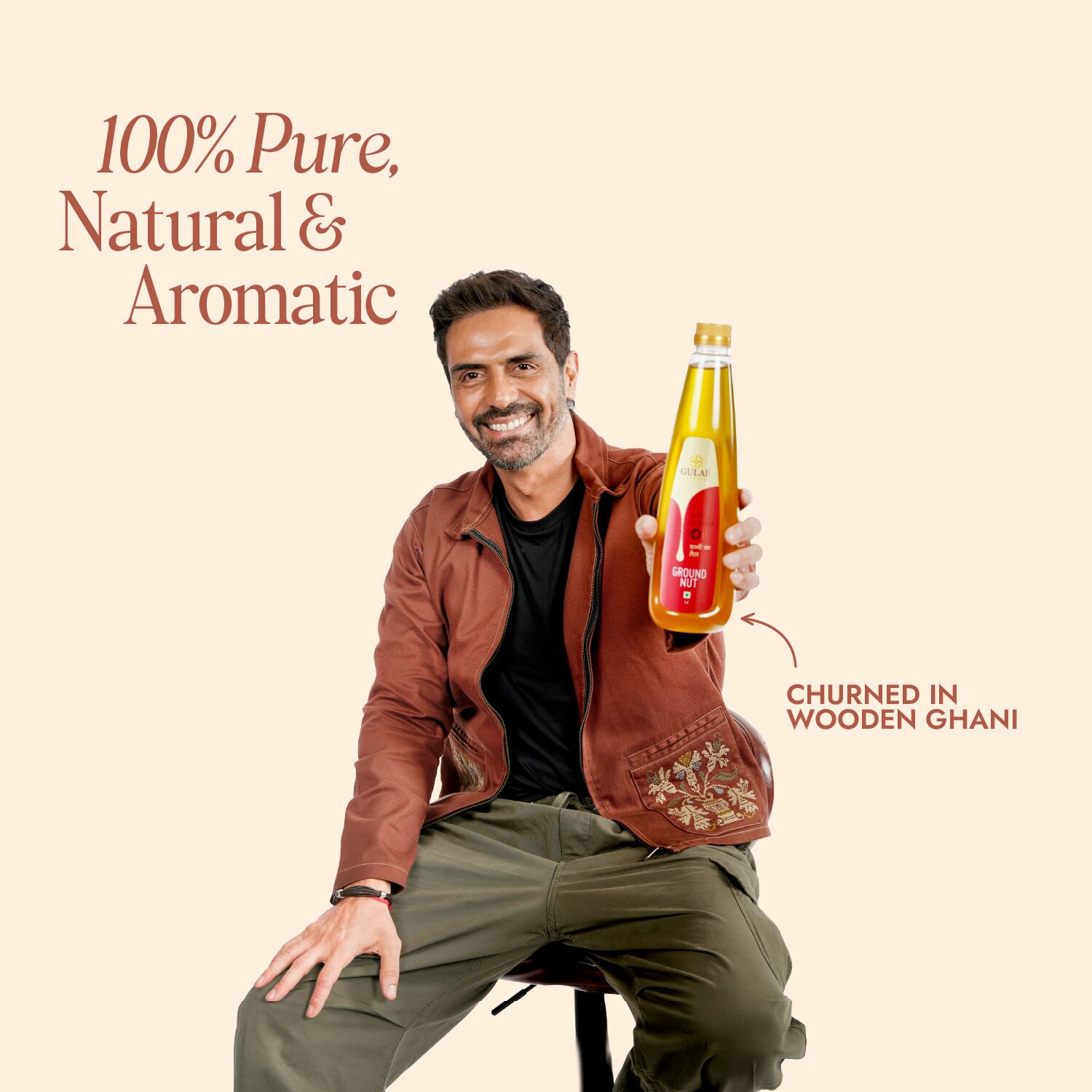 Cold Pressed Groundnut Oil - 1L
