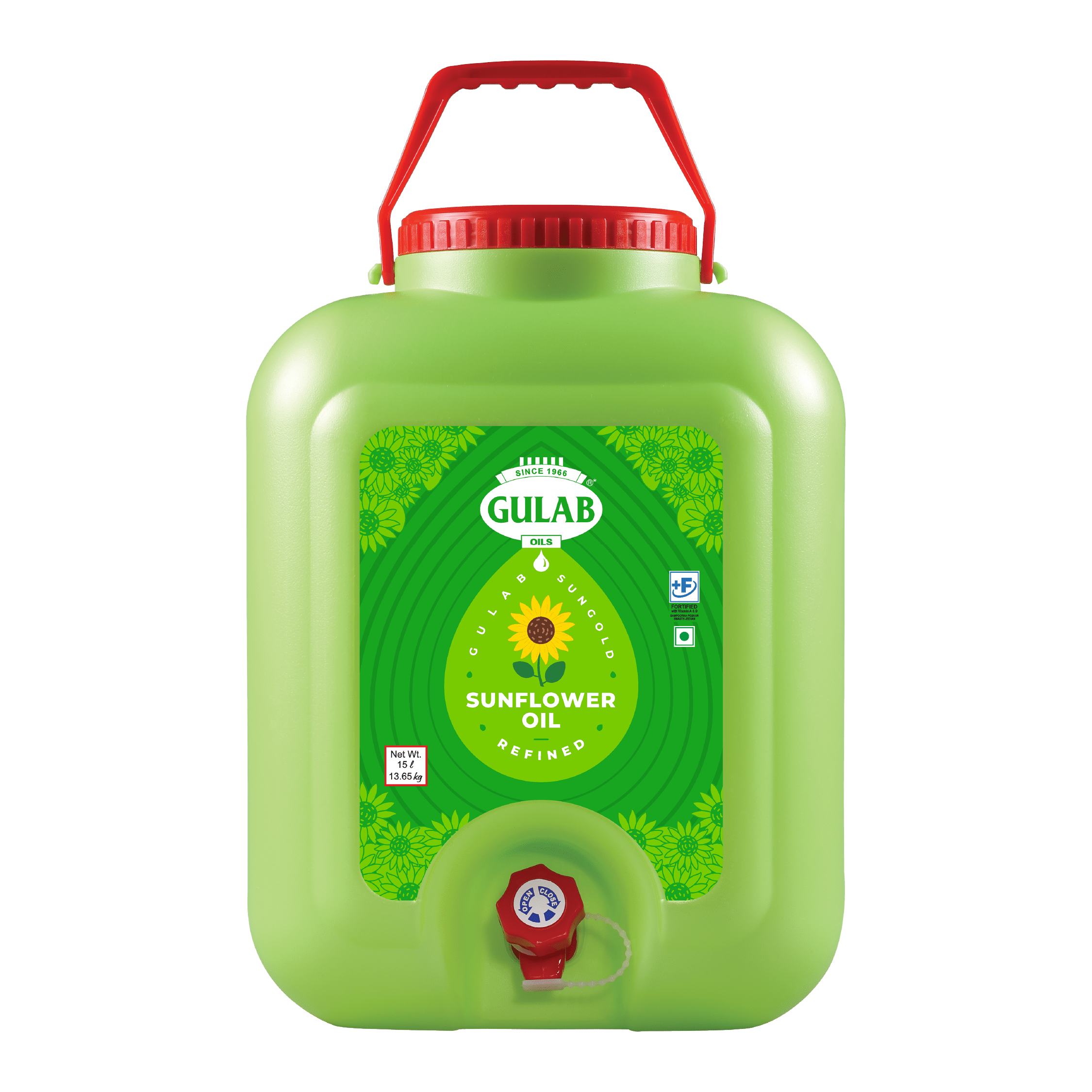 Refined Sunflower Oil Tap Jar - 15L (13.650kg)