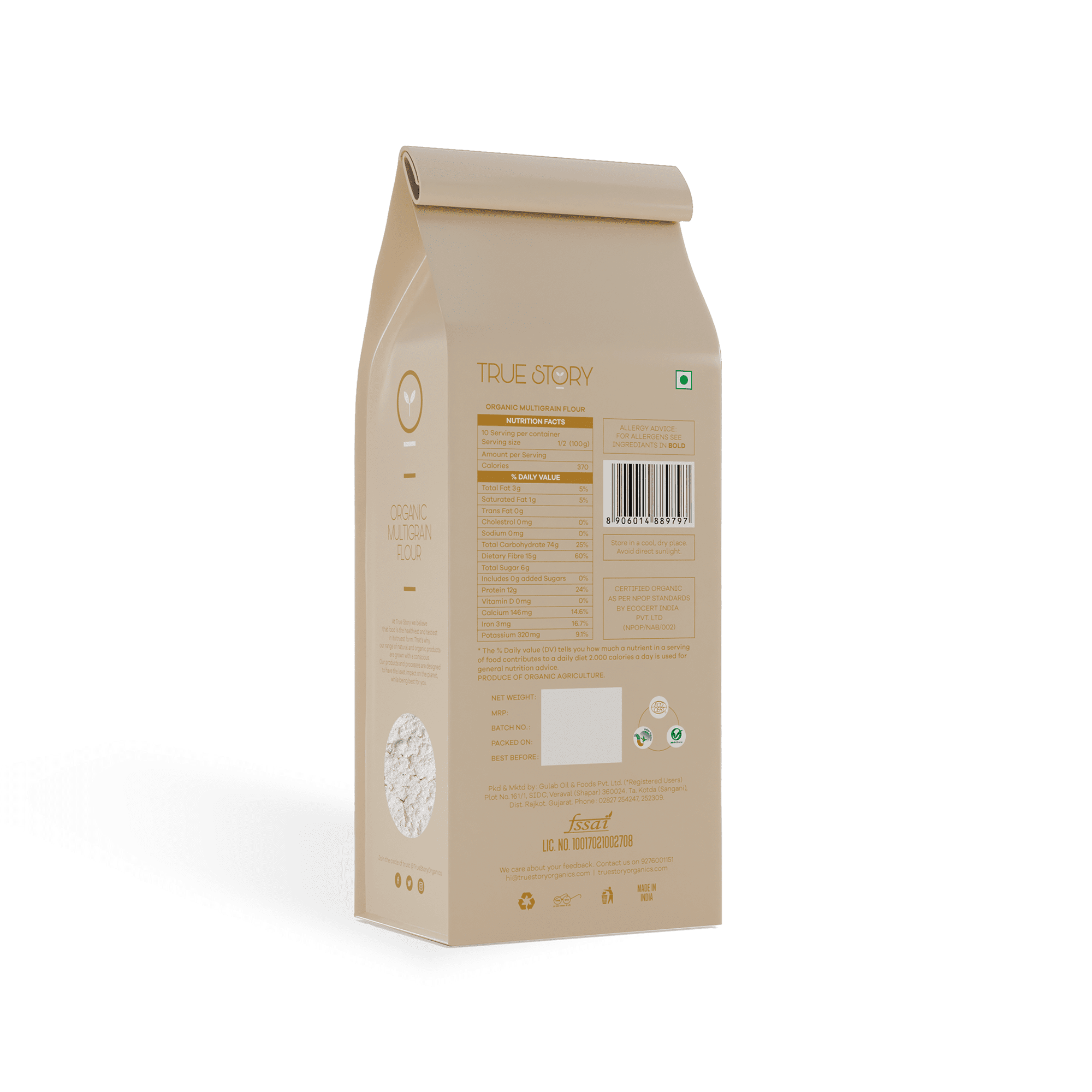 Organic Multigrain Flour - 1Kg