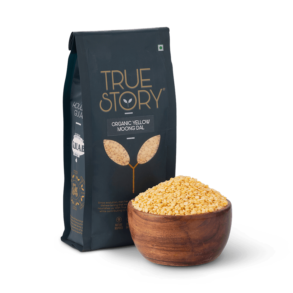 true story organic yellow moong dal