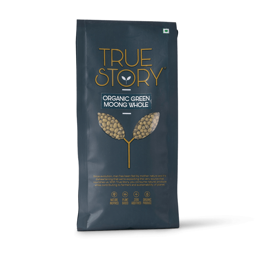 Organic green moong whole