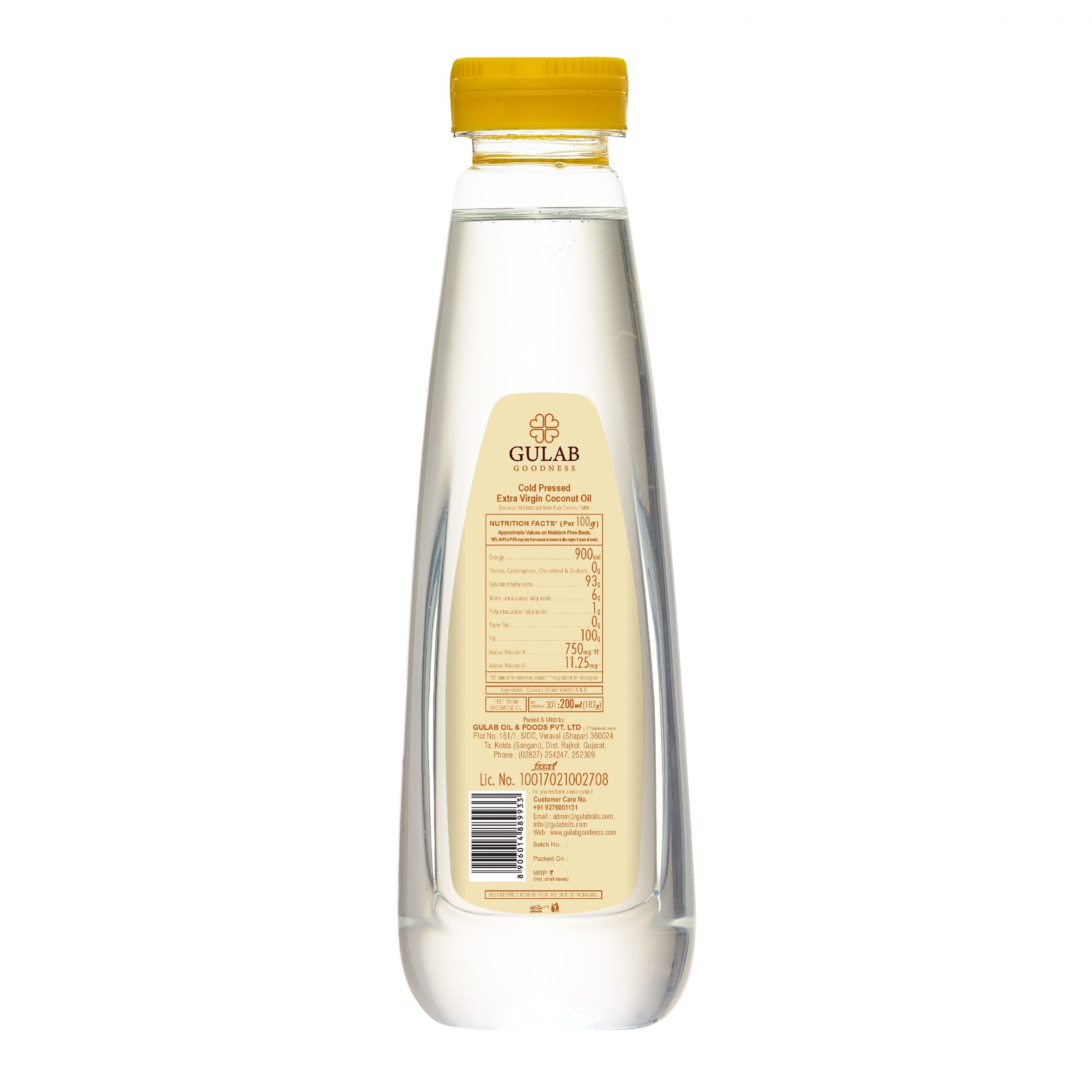 Organic Extra Virgin Coconut Oil 200ml