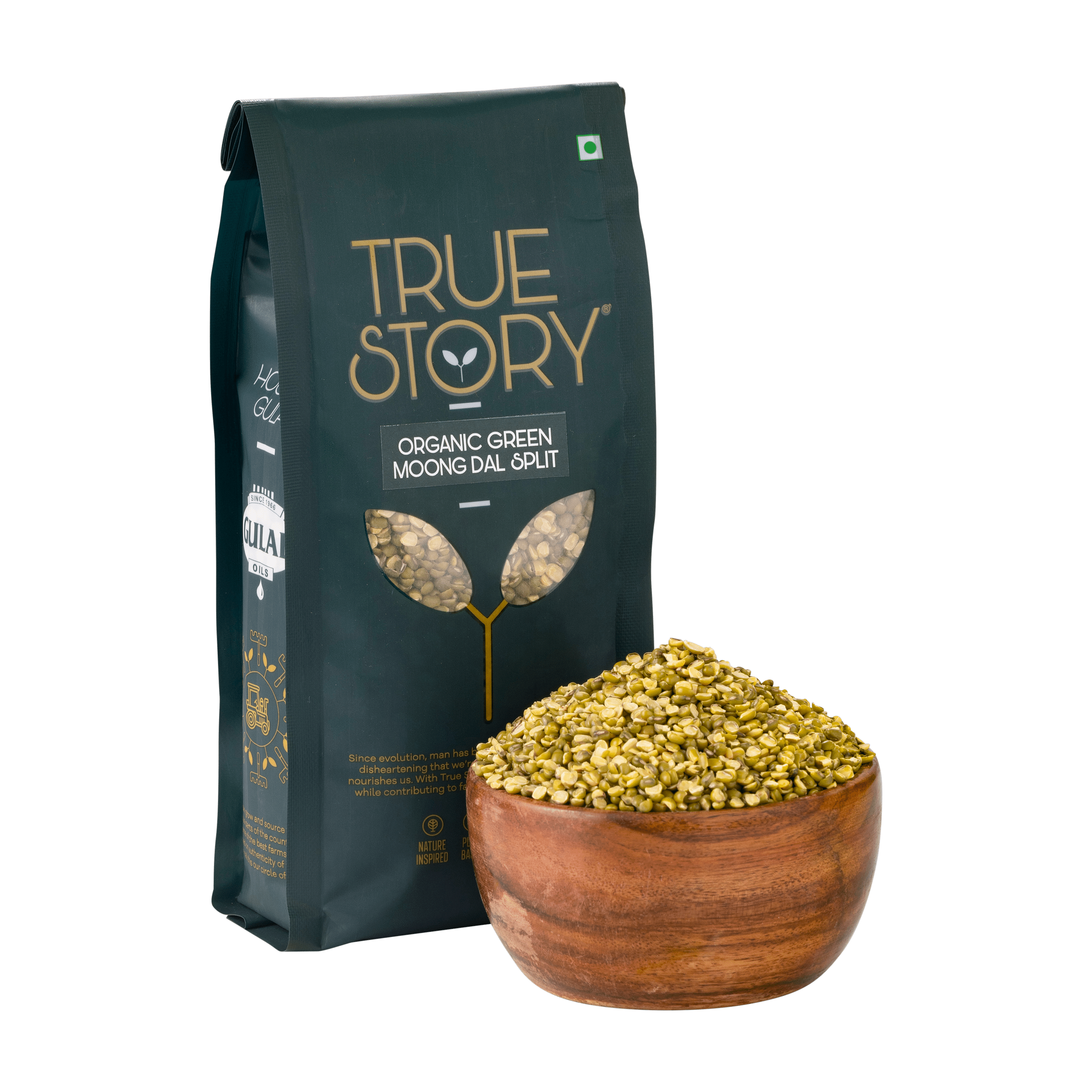 Organic Green Moong Dal (Split) - 500g